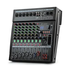 FX-6USB DEJASOUND Audio Mixer Mixing Console Xlr Inputs