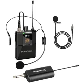 Q6MIC DEPUSHENG Uhf Wireless Microphone Headset Mic