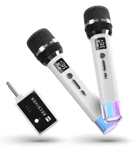 YA-07 ECHOMUSSY Wireless Microphone Chip Connection Led Ligh
