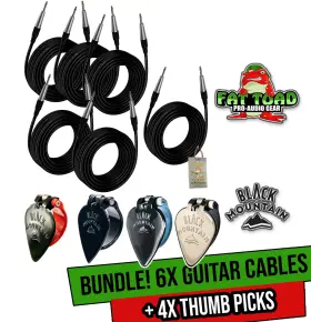 U-AP2303-PICK-SPRING.B FAT TOAD Guitar Cables Pack Mountain