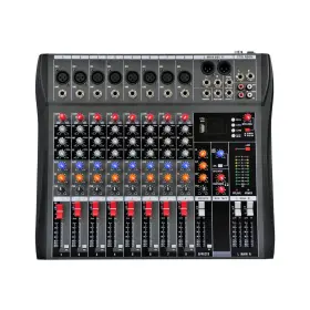 8-CHANNEL FENCIA Sound Board Console Mixing Usb Pro