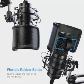 SCON21ACU1 FIFINE Pop Filter Mic Screen Mesh Microphone #3