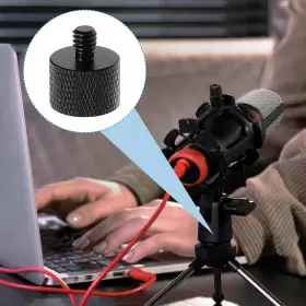 313097253236 FRIENDA Mic Stand Adapter Female Male Camera #3