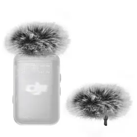 HTZ35-02 GEEKRIA Furry Windscreen Cover Dji Mic Pack