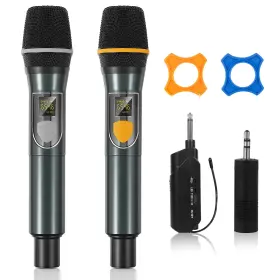 MICROPHONE001 GELBEWINDGLOCKEN Wireless Microphones Uhf Dual