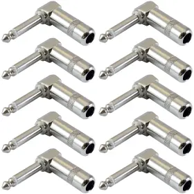 32-233X10 GLS AUDIO Right Angle Plugs Ts Mono Speaker Cables