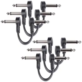 GOGOHOST005 GOGHOST Guitar Patch Cables Pack Ts Right Angle