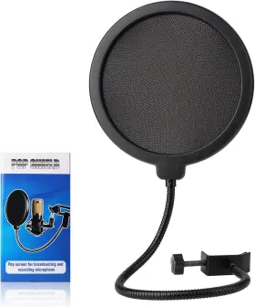 445030070082 GOLDEN PEARL Microphone Pop Filter Shield Mic