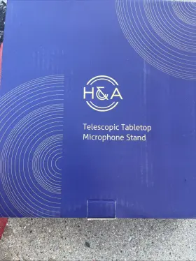 Ha-ttt-ms H-A Telescoping Tabletop Microphone Stand