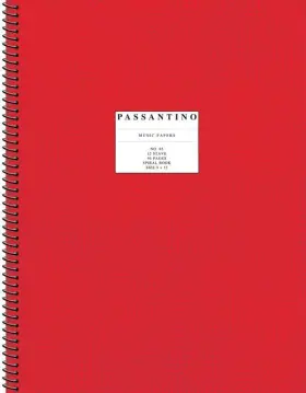 14025121 HAL LEONARD Spiral Book Passantino Manuscript Paper