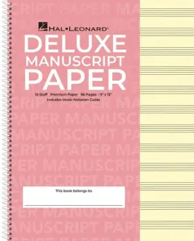 210018 HAL LEONARD Deluxe Wirebound Manuscript Paper Pink