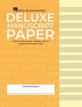 210019 HAL LEONARD Deluxe Wirebound Manuscript Paper Cover