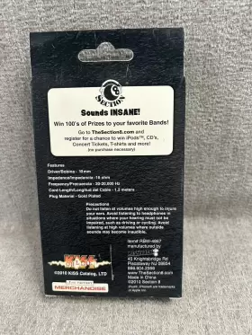 750431 HAL LEONARD Kiss Ear Buds Window Box High Performance #2