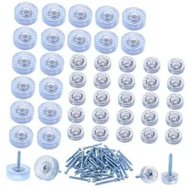 H-4253 HILITCHI Transparent Round Rubber Feet Screws