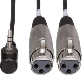 CYX-401F HOSA Stereo Mini Angled Male Xlr Female Cable