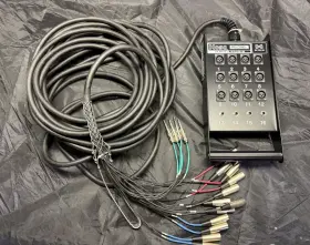 SH-12X4-50 HOSA Pro Conex Snake Channel Studio Box