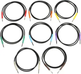 TTS-890 HOSA Balanced Patch Cables Trs Feet
