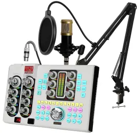 SK80-MIC HOSABELY Podcast Audio Mixer Xlr Microphone Kit