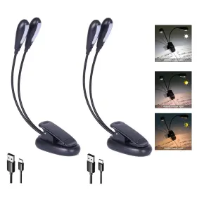 WL8379 IGOOBER Pack Rechargeable Music Stand Light Clip