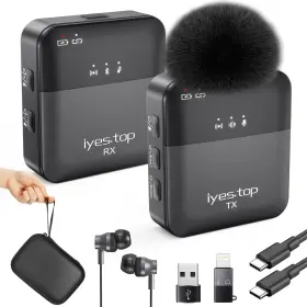 YE0-002B IYES.TOP Wireless Lavalier Microphone Iphone Android