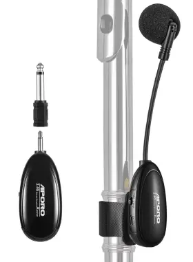 J077 JCWY Wireless Flute Microphone Tie Music