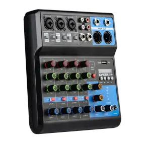 5CH-F5A JINDAAUDIO Dj Channel Audio Mixer Sound Board Usb