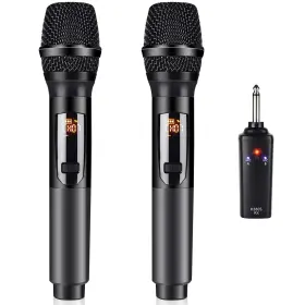 K380S KITHOUSE Wireless Microphone Dual Cordless Dynamic Mic