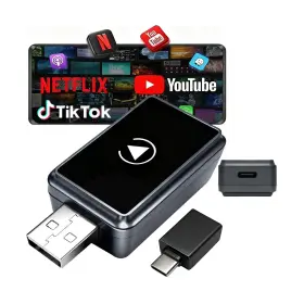 EC-102 KOOGOLD Wireless Carplay Adapter Wired Dp Video Watch