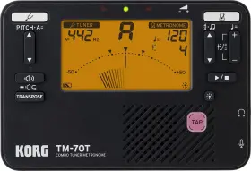 TM70TBK KORG Tuner Metronome Sound Transpose Chroma