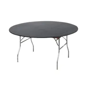 60-BLACK KWIK-COVERS Round Fitted Table Pack