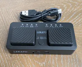 M02909 LEKATO Pro Bluetooth Page Turner Wireless Pedal Silent