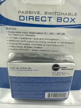 150449 LIVEWIRE Spdi Passive Box Attenuation Pad #3