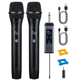 X-G11B-Z LOEWIETA Wireless Microphones Singing Karaoke Dual