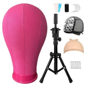 HB-10.5ROSY-23IN LUNGCYX Wig Stand Tripod Head Rosy Mannequin