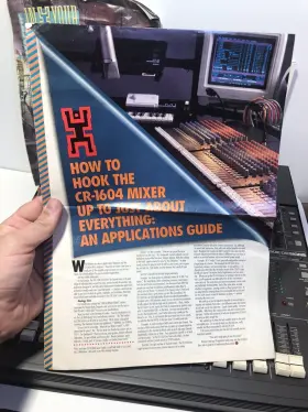 CR-1604 MACKIE Analog Mic Line Mixer Manuals #3