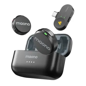 WM650 MAONO Wireless Lavalier Microphone Iphone Android Usb