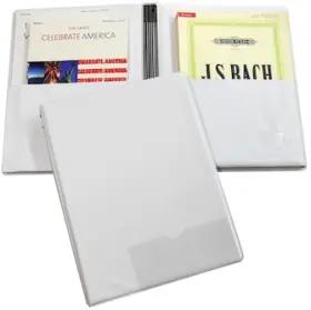 157704 MARLO PLASTICS Choral Folder Elastic Ties Pockets