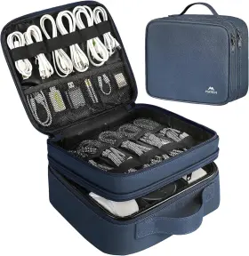 125100BLU MATEIN Cord Organizer Divider Dj Cable