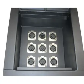 FB9X-PT MCSPROAUDIO Recessed Recess Floor Box Passthrough Xlr