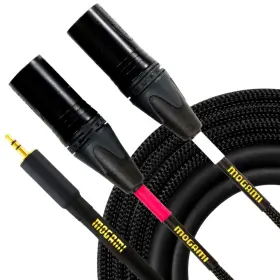 3.5-2XLRM-10 MOGAMI Stereo Audio Adapter Cable