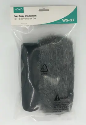 WS-G7 MOVO PHOTO Foam Furry Windscreen Videomic Go