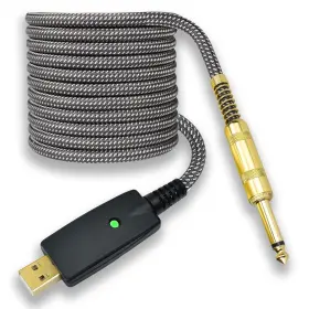 KRUS-USBGT001 MUGTEEVE Guitar Usb Recording Cable Feet Ts