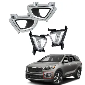 86526-C6020 MUNIRATER Fog Lights Bezel Set Left Right Fo