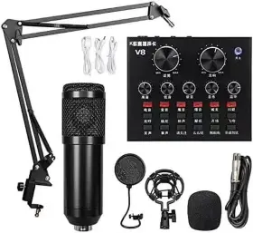 766081905381 N-S Podcast Condenser Microphone Sound Car Kit
