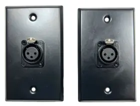 NC3MD-L-B-1 NEUTRIK Xlr Single Wall Plates Male Pin Steel