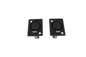 NC6FP-B NEUTRIK Xlr Female Panel Connector Set Nos