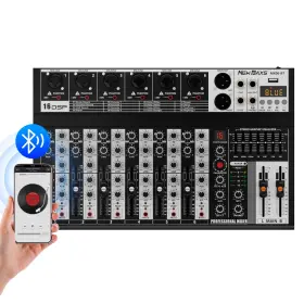 MX06 NEW BAXS Audio Mixer Channel Interface Sound Board Mix