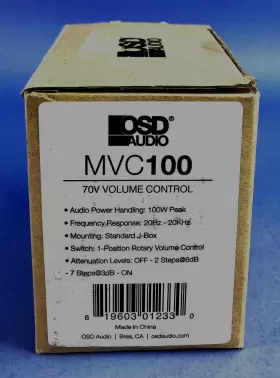 MVC100 OSD AUDIO Wall Rotary Volume Control