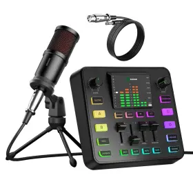 978846991780 P-PUPGSIS Podcast Audio Mixer Dynamic Microphone