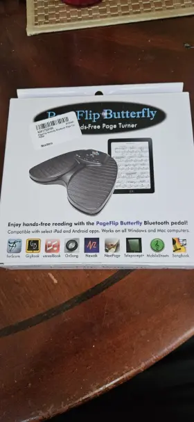 PFBTRFLY01 PAGEFLIP Butterfly Bluetooth Page Turning Pedal